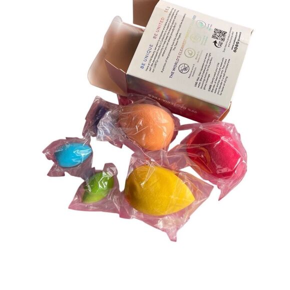 UVÉ Limited Collection Be U Beauty Blenders - 6pc Set Vegan Non-Toxic New in Box - Picture 2 of 6
